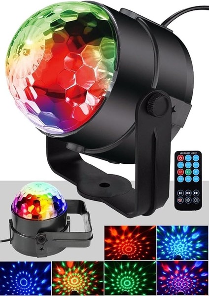 Qx-61 Rgbw DMX512 Sahne Küre LED Işık Sistemi 6X1W Disko Işığı