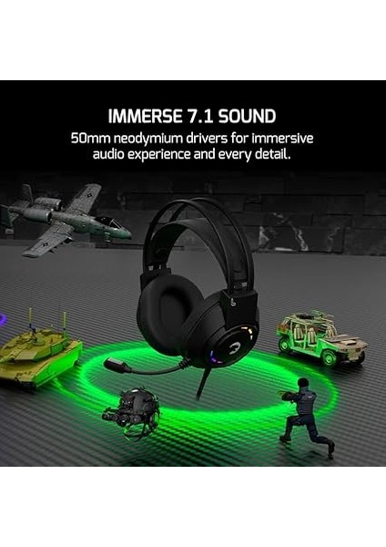Voldon Siyah 7.1 Surround Rainbow Gaming Kulaklık fiyatları