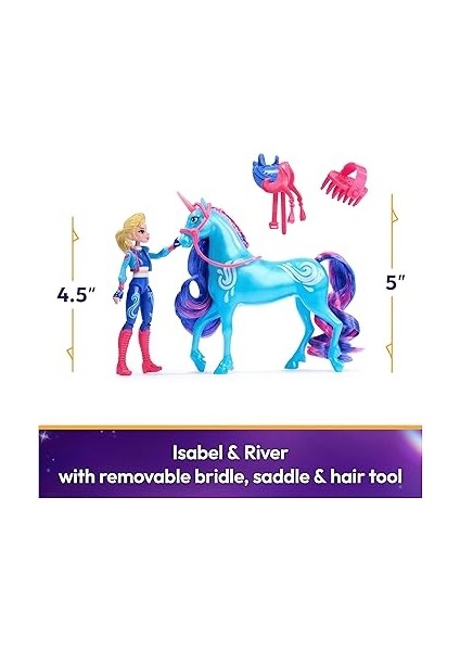 Academy, Isabel & River Seti, 2 Sürüş Aksesuarı ve Saç Şekillendirme Aleti, Bebekler ve Tek Boynuzlu At Oyuncakları 4 Yaş ve Üzeri Kızlar Için fiyatları