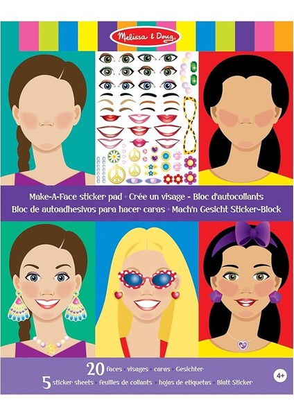 & Doug - Çıkartma Kitabı, Yüzler (14195)