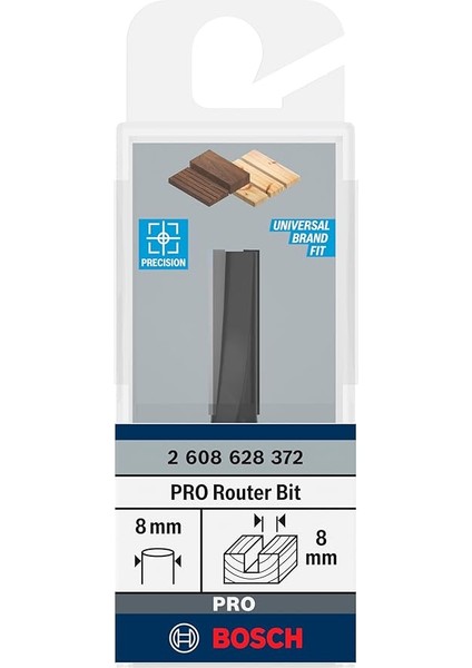 2 608 628 Aksesuarı 372 Kesici 8 Mm, D1 8 Mm, L 25,4 Mm, G 56 mm fiyatları