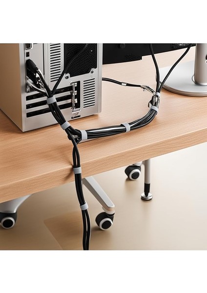 Yapışkanlı Cırt Cırt Kablo Düzenleyici 5 Metre Kablo Düzenleme Organizer Bant Ev Ofis ve Araç Için Pratik Çözüm fiyatları