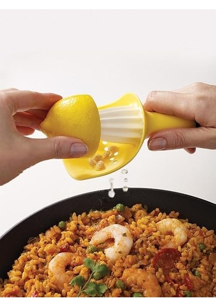 Joseph - Sıçrama Korumalı ve Çekirdek Tutuculu Limon Sıkacağı - Sarı/beyaz fırsatları