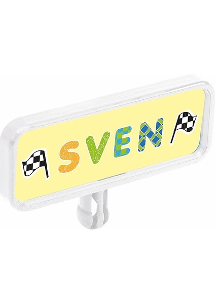 800056486, Bıg Bobby Car Benim Plakam, Kişiselleştirilebilir, Çıkartma Sayfalı, Kolay Montaj, Çeşitli Semboller, Renkli Arka Plan