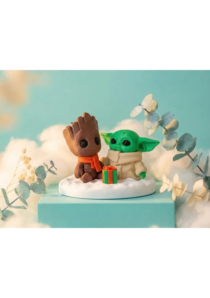 CRAFTSY3D Bebek Groot En Iyi Arkadaş Tatili Heykeli – 3D Baskı Dekoratif Masaüstü Figür indirimleri