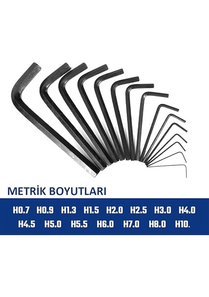 WP222018 30 Parça Uzun Boy Cr-V Metrik/inç Profesyonel Allen Anahtar Takımı fırsatları