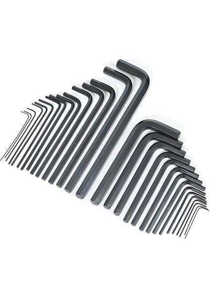 WP222018 30 Parça Uzun Boy Cr-V Metrik/inç Profesyonel Allen Anahtar Takımı indirimleri