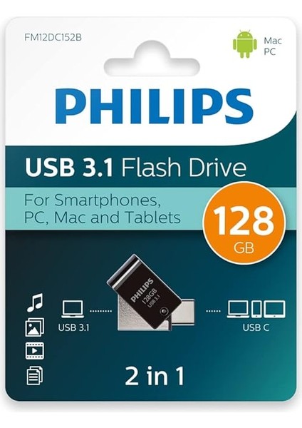 128GB Otg Dual Drive Type-C ve USB Flash Bellek fiyatları