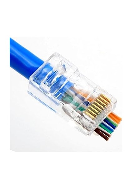 Yeni Nesil Delikli Cat6/cat5 RJ45 Jack Konnektör Utp 100 Adet 4381 modelleri