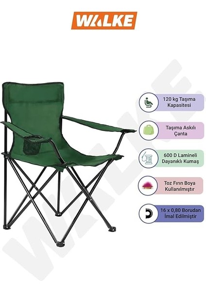 Katlanabilir Kamp Sandalyesi Piknik Sandalyesi Plaj Sandalyesi Yeşil Taşıma Çantalı fırsatları