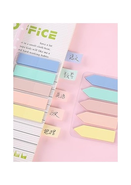 Sticky Notes Şeffaf Renkli Yapışkan Not Kağıtları Film Indeks (Renk 4) modelleri