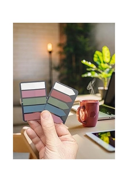 Sticky Notes Şeffaf Renkli Yapışkan Not Kağıtları Film Indeks (Renk 4) fırsatları