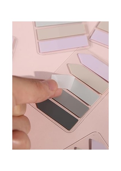 Sticky Notes Şeffaf Renkli Yapışkan Not Kağıtları Film Indeks (Renk 4) indirimleri