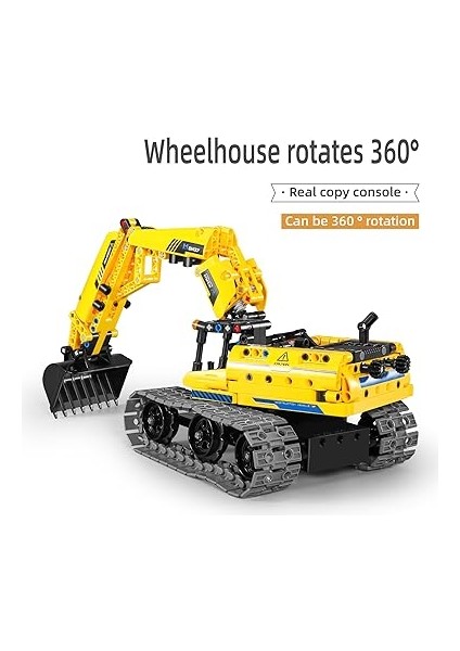 Stem 3'ü 1 Arada Kepçe Yapım Seti, 2.4ghz Rc, 430 Parça Eğitici Bloklar modelleri