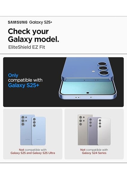 Galaxy S25 Plus ile Uyumlu Ekran Koruyucu Film Kolay Kurulum Elite Shield Ez Fit Hd - AFL09087 fiyatları