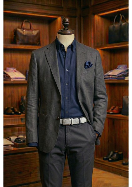 Hakiki Deri Erkek Örgü Esnek Kemer – 3,5cm