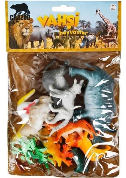 S00000711 Sun-Rst-Crz-Figür Vahşi Hayvanlar Orta Poşet 3A