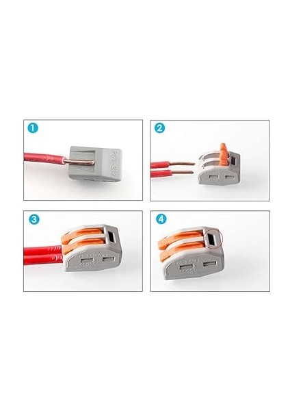Kolay Kablo Tel Birleştirici Konnektör Vidasız Klemens 250V 32A 1mm/4mm Elektrik Kablo Bağlantı Terminal Soket fiyatları