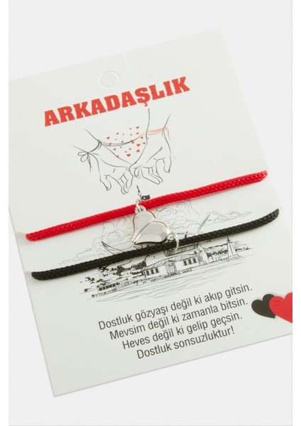 2'li Kalp Mıknatıslı Arkadaşlık Bilekliği