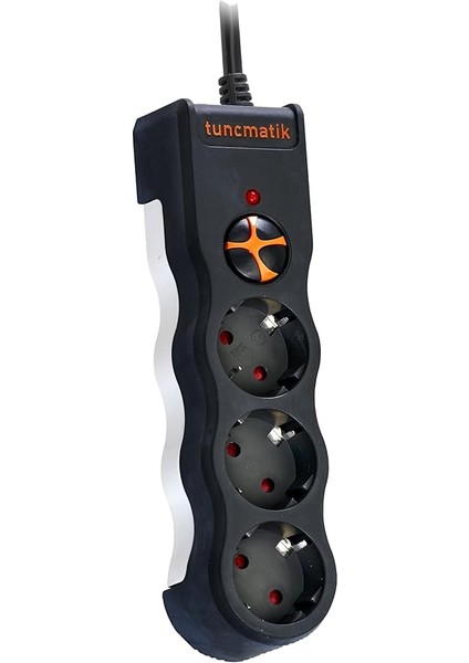 TSK19010 Powersurge 3-Surge Protectıon PLUG-1050 Joule- Wıth Cable Siyah fiyatları