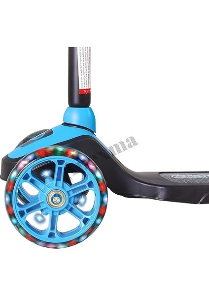 Tekerlekli LED Işıklı Yükseklik Ayarlı Çocuk Scooter - Çocuklar Için Işıklı Tekerlekli Scooter modelleri