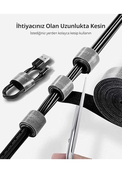 Kablo Düzenleyici Cırt Band, 5 Metre fiyatları