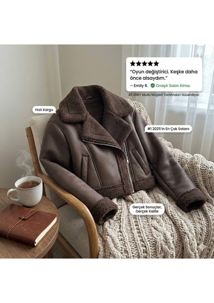 Kruvaze Süet Mont fırsatları