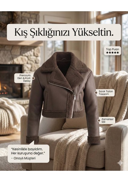 Kruvaze Süet Mont indirimleri