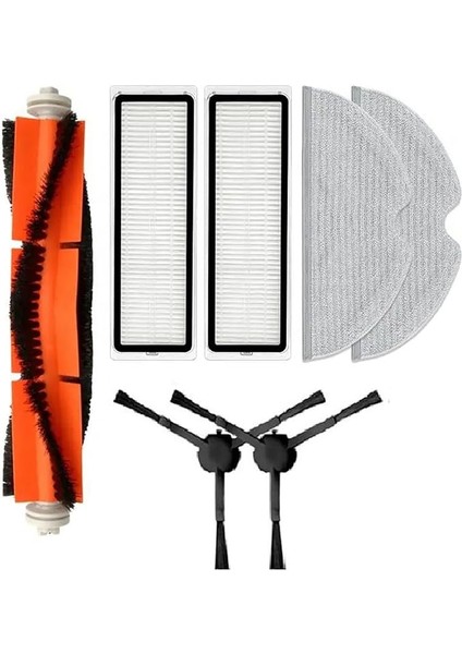 Mi Vacuum Mop 2 C,1c 2 In 1-Mop Pro 2+3d (Dikkat: Kameralı-Plus GLOBAL)-(STYTJ01ZHM-STYTJ02ZHM-STYTJ03ZHM) Uyumlu Robot Supürge Hepa Filtre,fırça,mop Paspas 7'li Set