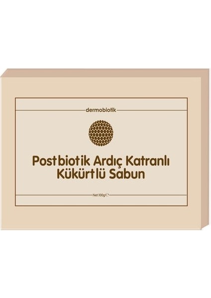 Dermobiotik Postbiotik Ardıç Katranlı Kükürtlü Sabun 100 gr