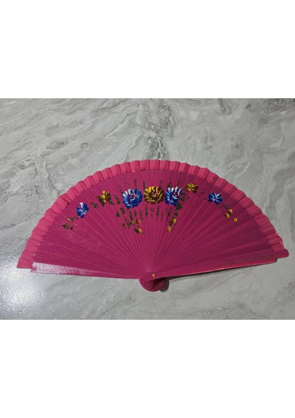 Bambu Çift Taraflı Yelpaze Karışık Renkler 12'li Paket modelleri