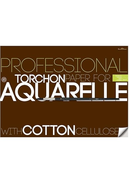 Visconti Torchon Pamuk Elyaflı Suluboya Kağıdı, Dosyalı. 250 Gr. A2 10 Yp (Millimeters, A2 594X420)