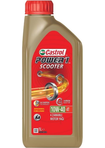 Power1 Scooter 4t 10W-40 1 Litre Motosiklet Yağı
