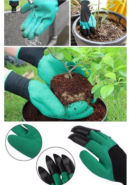 Pratik Toprak Kazma Ekme Çapalama Için Korumalı Bahçe Bahçivan Eldiveni fiyatları