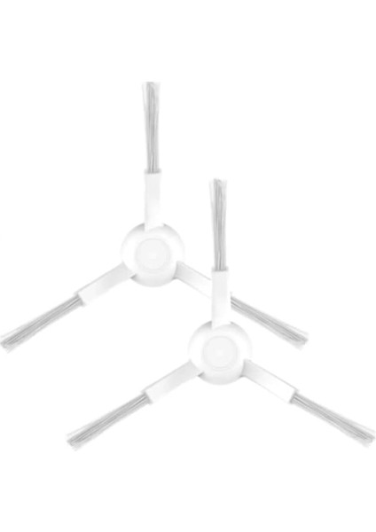 Vacuum Mop Pro ile Uyumlu 2li Beyaz Yan Fırça, Xiaomi Vacuum Mop STYTJ02YM Viomi V2 Viomi V2 Pro Viomi V3 Viomi Se ile Uyumlu 2 Adet Beyaz Yan Fırça