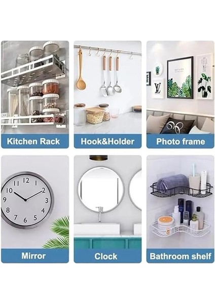 Yapışkanlı Vida Şeffaf Duvara Monte Vida Kancaları, Iz Bırakmayan Asma Çivi Kancaları Tutucular Vidalar, Banyo Mutfak Oturma Odası Için Dekoratif Tablolar Asmak Için Şeffaf Vida Duvar Çivisi(4 Adet) fırsatları