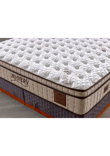 Mystrey Plus Set Çift Kişilik Yatak Seti 160 x 200 Başlık + Sandıklı Baza+ Ortopedik Yatak