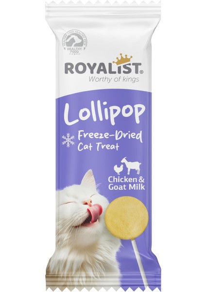 Tavuklu ve Keçi Sütlü Kedi Lolipopu