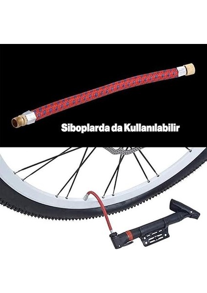 Pompa Seti 30 cm El Tipi Ayak Tutamaklı Hava Top Şişirme Plastik Başlıklı Borulu Iğne Uçlu indirimleri