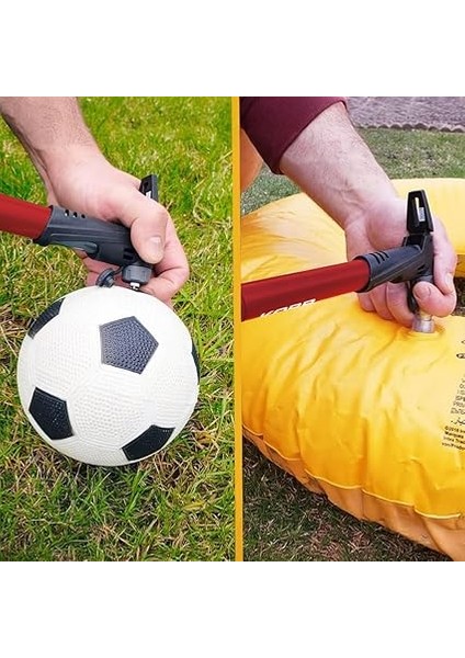 KB2203 87 Psı Bisiklet Lastik Şişirme Taşınabilir Mini El Pompası ve Bisiklet Montaj Aparatı, Kırmızı/siyah indirimleri