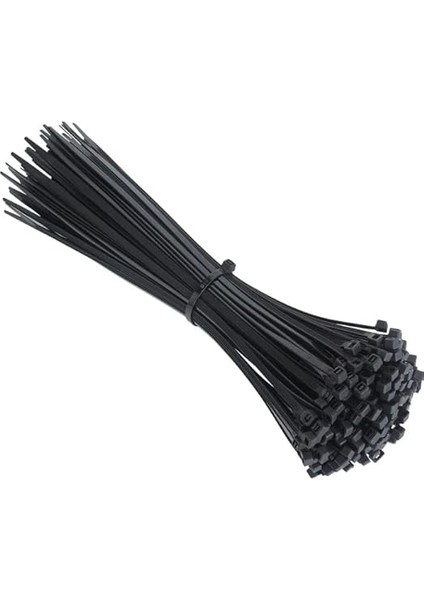 mm Siyah 25CM Kablo Bağı Plastik Cırt Kelepçe TOPLAYICI-100 Adet modelleri