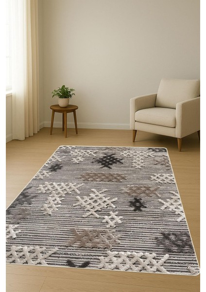 Modern Desenli Süngerli Kaymaz Dot Taban Dijital Baskı Halı H0830 fiyatları