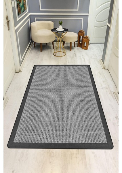 Modern Desenli Süngerli Kaymaz Dot Taban Dijital Baskı Halı H0832