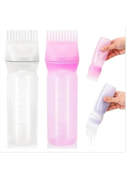 Taraklı Saç Boyama ve Bakım Yağı Uygulama Şişesi, (2)