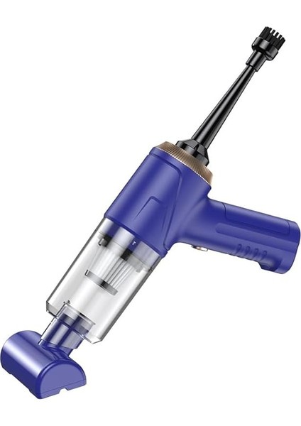 Araba Süpürgesi Dahili Işıklı Taşınabilir Kablosuz, Şarj Edilebilir Süpürge, 18000 Pa Yüksek Güçlü Fırçasız Motor, 4000MAH, Ev, Ofis, Bilgisayar Için Çoklu Başlıklı LT-145 Lacivert fiyatları