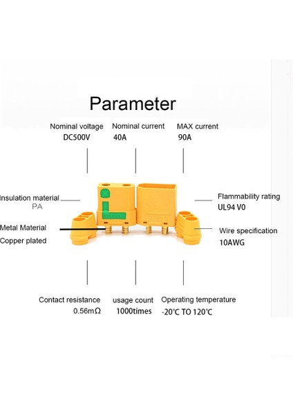 Ebıke XT90-O-RING 10AWG Güç Kablosu Mqcon 80A 100A Kontrolör Elektrikli Bisiklet Aksesuarları Parçaları (Yurt Dışından) modelleri