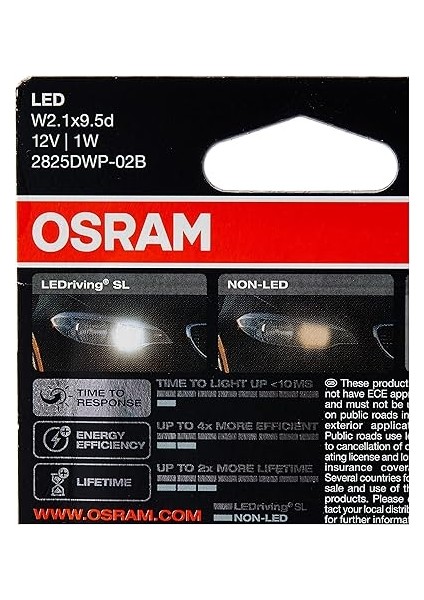 W5W T10 LED Park Ampulü 12V 2825DWP (2’li Paket) fiyatları