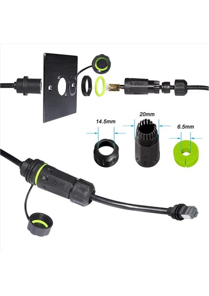 Starlink Kablo Uzatma Için 2x Ethernet Adaptörü Gen 3 Mini RJ45 Bağlayıcıya Su Geçirmez Gen 3 Çanak ile (Yurt Dışından) modelleri