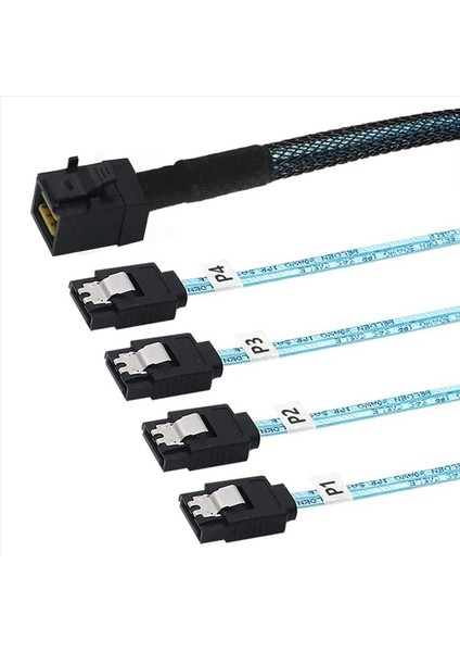 4x Dahili Mini Sas - Sata Kablosu SFF-8643 - Raid Denetleyici Sabit Sürücüsüyle Uyumlu Sata Ileri Koparma (3 3ft) (Yurt Dışından) fırsatları