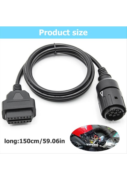 Motosiklet Teşhis Aracı Icom-D Kablosu 10PIN - 16PIN Obd2 Konektörü Verimli Sorun Giderme Için Bmw Motosikletler Için (Yurt Dışından) indirimleri